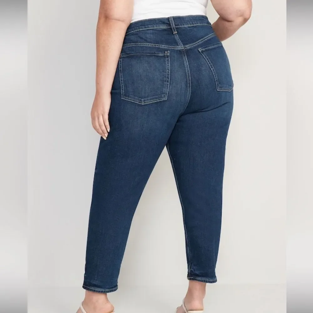 NWT- Old Navy- 26+. Extra High Rise Sky-Hi Straight - Picture 2 of 10